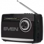 Altavoz SVEN SRP-155, negro (3W, Bluetooth, FM/AM/SW, USB, microSD, linterna, batería)