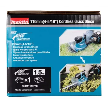 Makita DUM111SYX tijeras cortacésped a batería 2 en 1, 18 V