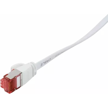 Logilink SlimLine - cable de red - RJ-45 (M) a RJ-45 (M) - 1 m - U/FTP, PiMF - CAT 6 - moldeado, alivio de tensión, plano - blanco (CF2031S)