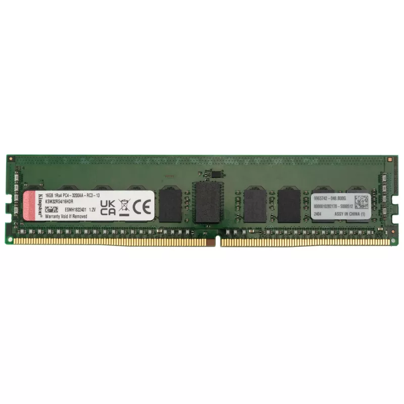 Kingston Server Premier - DDR4 - 16 GB - DIMM 288-PIN - 3200 MHz / PC4-25600 - CL22 - 1.2 V - registrada - paridad - ECC