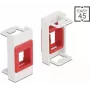 Soporte Keystone DeLOCK Easy 45 módulo 22,5 x 45 mm blanco/rojo
