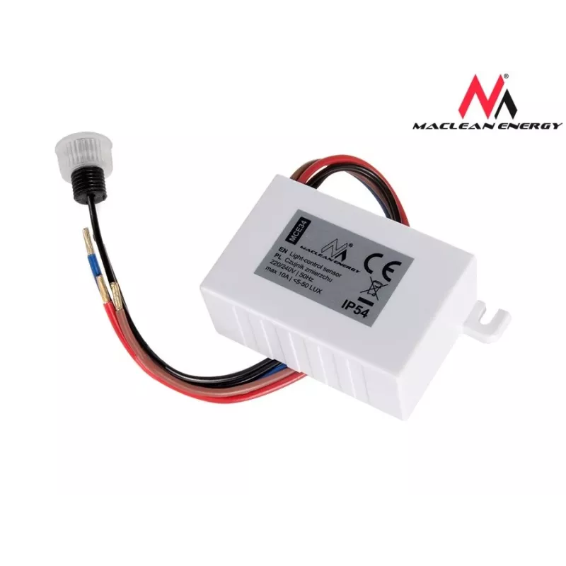 Maclean MCE34 sensor crepuscular exterior, 2000 W