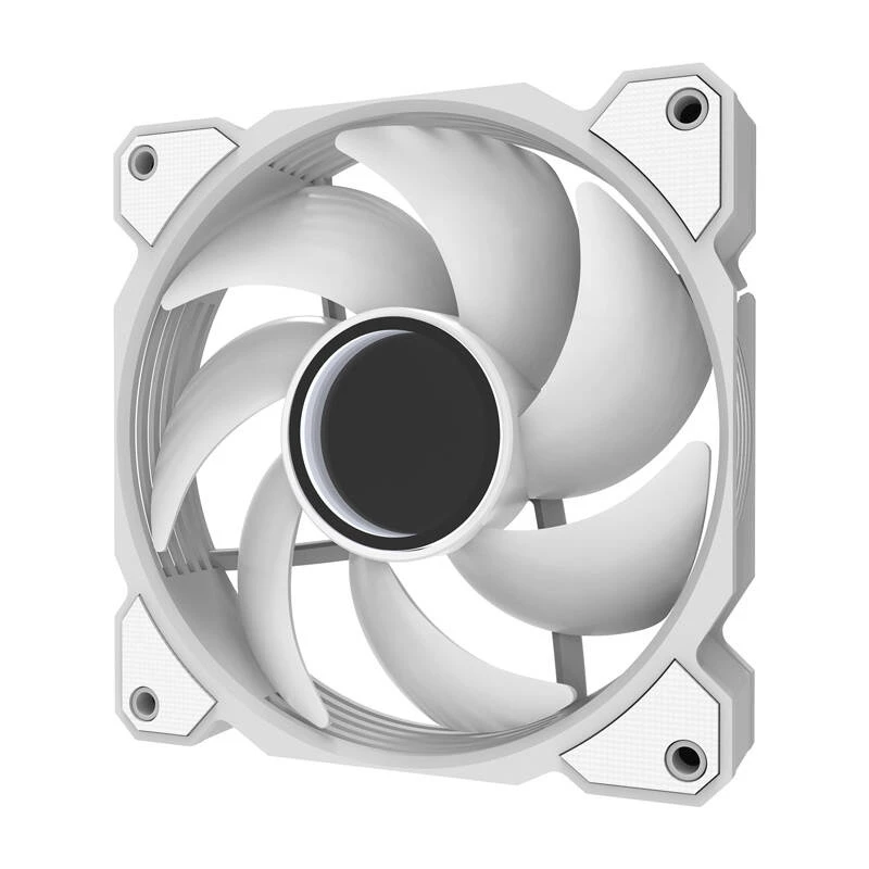 Ventilador de refrigeración Darkflash DR08 (blanco) — ventilador de carcasa/CPU, modelo DR08 blanco, ventilador individual de 120 mm