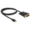 Adaptador de cable de vídeo DeLOCK 83988 Mini DisplayPort a DVI-D 1m