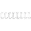 Fellowes - Peine de encuadernación - 12 mm - 297 mm - 34 anillas - A4 (210 x 297 mm) - 100 hojas - blanco - 100 uds. (53270)