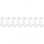 Fellowes - Peine de encuadernación - 12 mm - 297 mm - 34 anillas - A4 (210 x 297 mm) - 100 hojas - blanco - 100 uds. (53270)