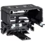 Caja de empotrar Hager para canaleta de antepecho tehalit.BRN semicerrada, GLS5510 (GLS5510)