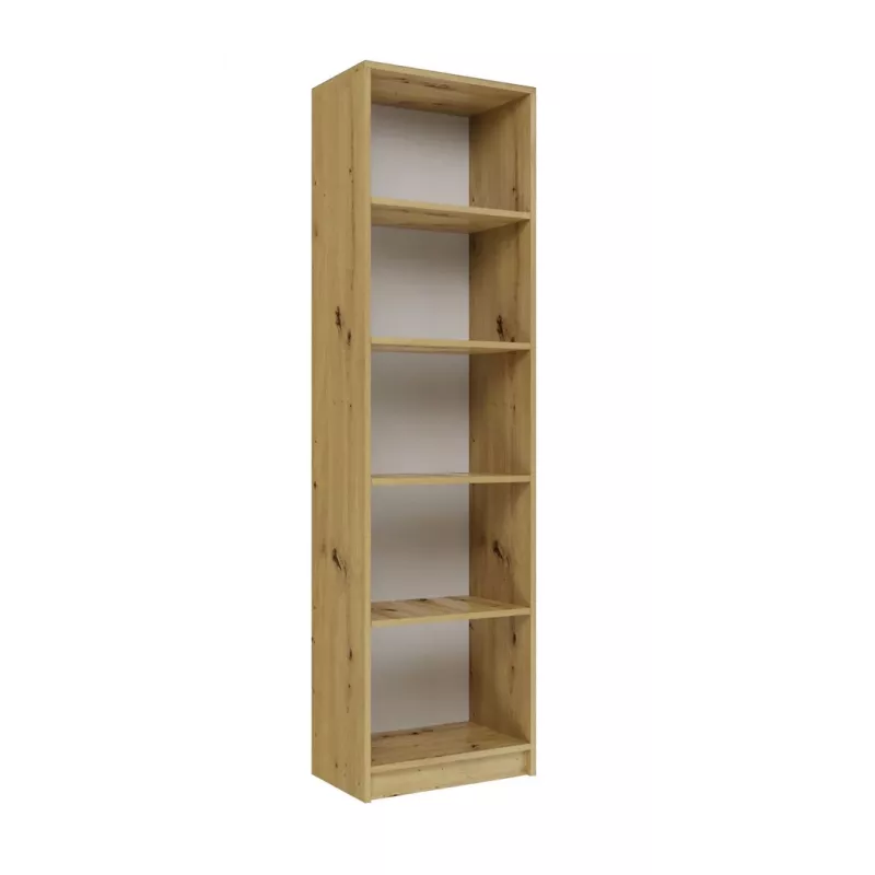 Estantería Top e shop R50 ARTISAN — acabado roble, 5 baldas, marco de aglomerado
