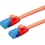 Cable de red VALUE Cat.6A (Clase EA) UTP, extraplano, rojo, 2 m (21.99.2022)