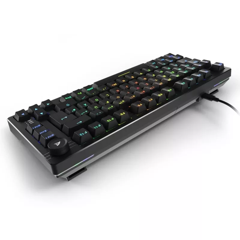 Teclado Sharkoon SGK25 Home USB QWERTZ alemán negro 75% RGB LED