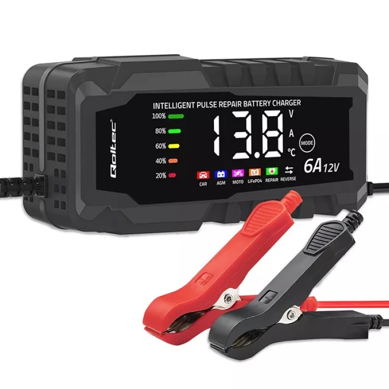 Cargador 12V 6A rectificador con función de reparación