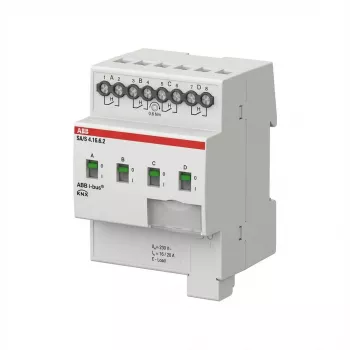 Actuador de conmutación 4 canales, 16 A, carga C, ABB REG SA/S4.16.6.2