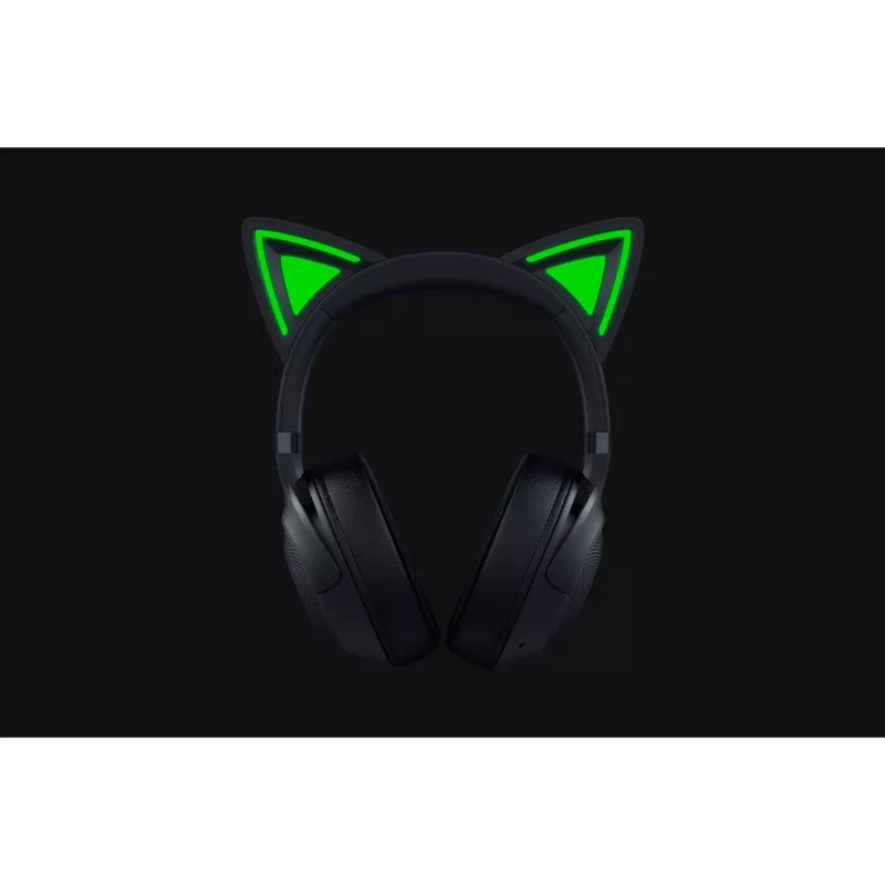 Razer Kraken Kitty V2 BT auriculares gaming inalámbricos, Bluetooth 5.2, supraaurales, micrófono, cancelación de ruido, Chroma RGB, 20–20 000 Hz, negros
