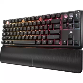 Teclado mecánico tenkeyless CORSAIR K70 PRO TKL — retroiluminado RGB, diseño compacto
