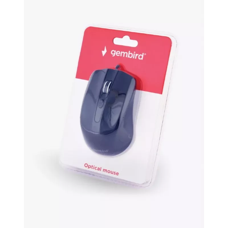 Gembird MUS-4B-01 Ratón ambidiestro USB Type-A óptico 1200 DPI