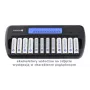 Cargador de baterías everActive NC-1200 – cargador universal de 12 baterías para AA/AAA, entrada 12 V, negro
