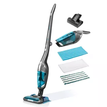 ETA | Aspirador | ETA845390000 Moneto II Aqua Plus | Batería | Escoba de mano 2en1 | Función de lavado | N/A W | 25,2 V | Autonomía (máx.) 50 min | Gris/Azul
