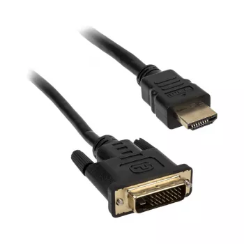 Adaptador de cable de vídeo Akasa AK-CBHD06-20BK 2m DVI-D HDMI negro