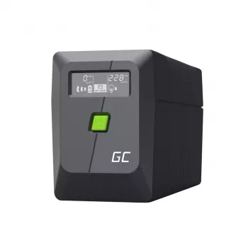 SAI interactivo Green Cell 6,5 kVA, 360 W, 2 salidas AC, 12 V 7 Ah VRLA, USB, torre, negro