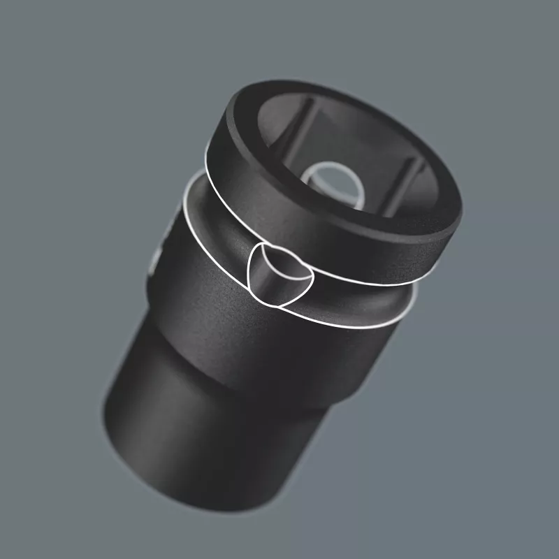 9607 barra magnética para vasos B Impaktor 1 juego de vasos de carraca 3/8 negro/verde, 10 piezas, para atornillador de impacto