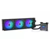 Endorfy Navis F360 ARGB EY3B006 refrigeración líquida AIO para CPU, radiador de 360 mm, 3 ventiladores de 120 mm, 250–1800 RPM, LGA 1700/AM5/AM4, negro