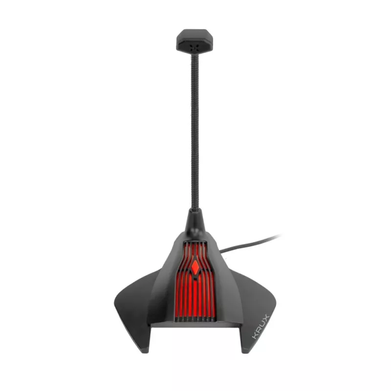 Micrófono de cable KRUX Prana Jack KRX0005 – cardioide, 20–20000 Hz, 16 bits, negro
