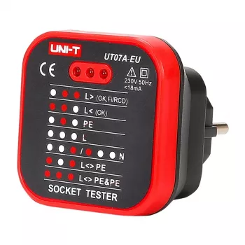 Comprobador de enchufes UNI-T UT07A-EU