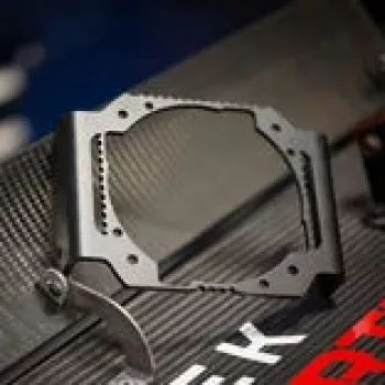 Asetek SimSports Anclaje Frontal para Podium Brackets - negro, 70 mm de diámetro de tornillos