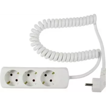 Regleta de enchufes AS Schwabe 11431 — blanca, Schuko, sin interruptor