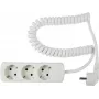 Regleta de enchufes AS Schwabe 11431 — blanca, Schuko, sin interruptor