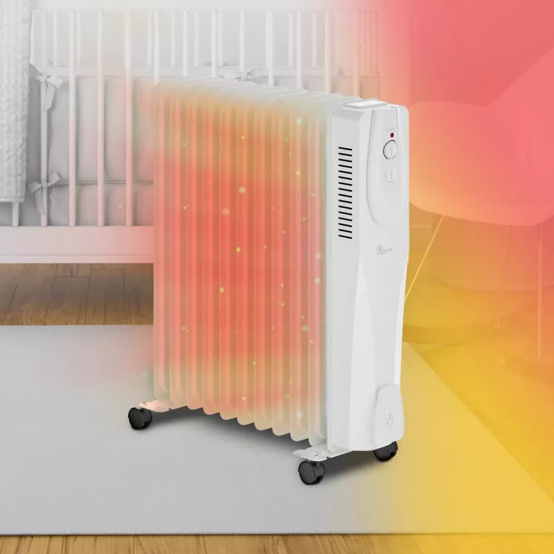 Radiador de aceite Extralink NY-25W1 2500W, 11 elementos