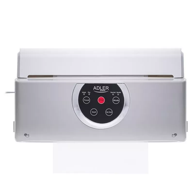 Envasadora al vacío Adler AD 4503, 130 W, vacío -750 a -800 mbar, conector Type-C, gris/blanco