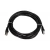 Cable de red Extralink Cat5e FTP 5 m, par trenzado de cobre, RJ-45–RJ-45, negro