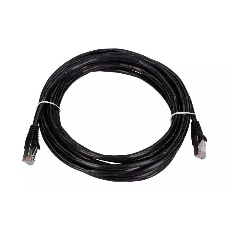 Cable de red Extralink Cat5e FTP 5 m, par trenzado de cobre, RJ-45–RJ-45, negro