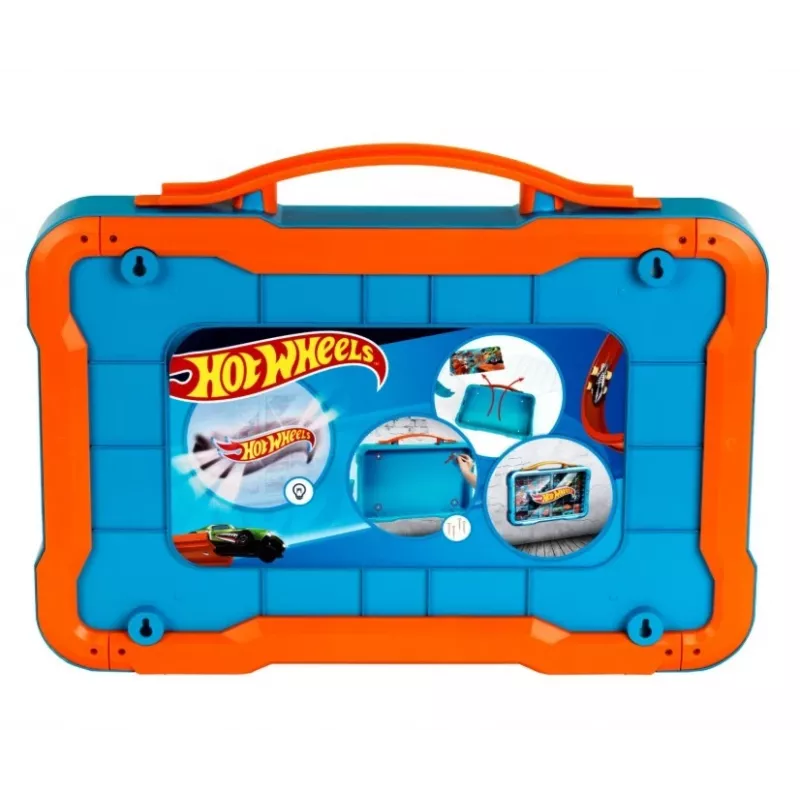 Maletín de almacenamiento Hot Wheels con logo luminoso
