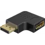Goobay adaptador acodado DisplayPort 90° izquierda negro (77132)