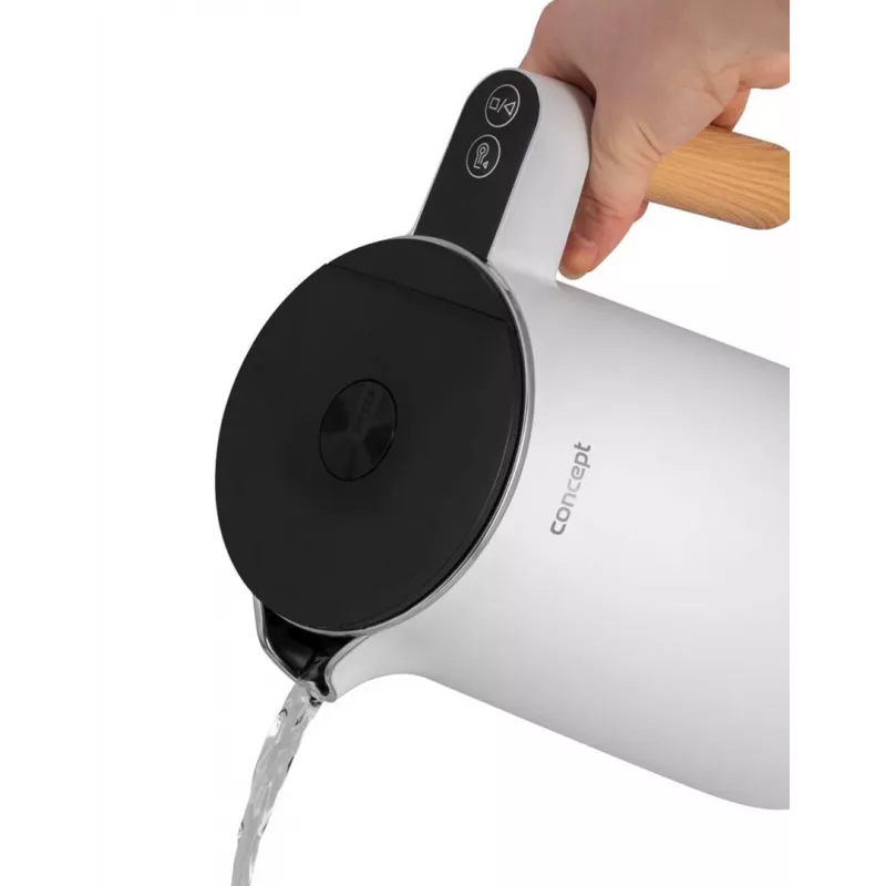Hervidor de acero inoxidable Blanco 1,5 l Salt & Pepper Concept RK3300