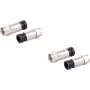 Set de conectores coaxiales F de compresión ShiverPeaks 85029-A-SET2 para cable de 7 mm, 2 piezas