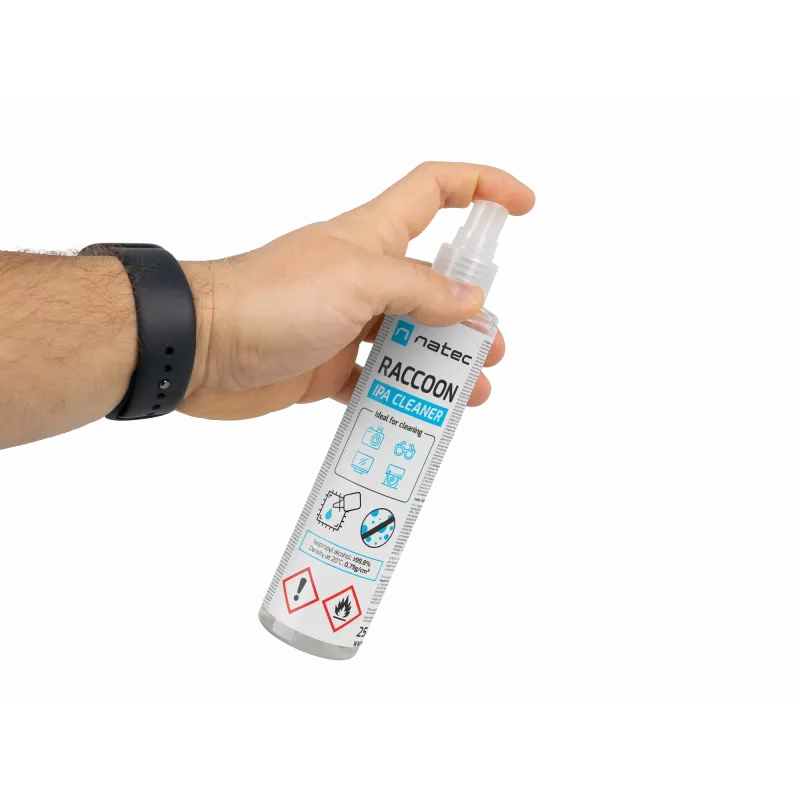 Spray de alcohol isopropílico NATEC Raccoon IPA Cleaner 250 ml — NATEC NSC-2450