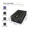 Qoltec Monolith Adaptador/convertidor de corriente para coche 4000 W Negro