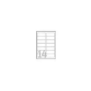 Avery - Poliéster - transparente - 99,1 x 38,1 mm 350 etiquetas (25 hojas x 14) etiquetas (L7563-25)