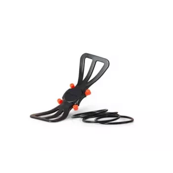 Soporte de teléfono ajustable Deeper ITGAM0003 — soporte de teléfono para caña de pescar, silicona, para móviles de 3,5–5 pulgadas, 280 mm, negro