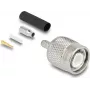 Conector macho coaxial TNC de crimpado DELOCK para RG-174 / RG-316 con tubo termorretráctil, 1 ud.