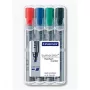 Staedtler 356 B WP4 set de rotuladores para flipchart, 4 uds., negro azul verde rojo