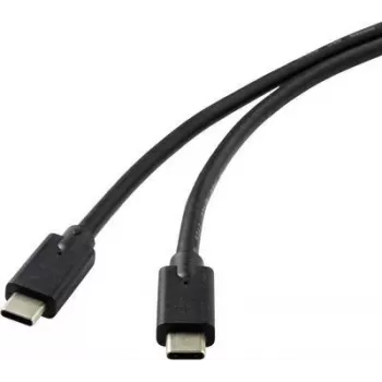 Cable USB Renkforce RF-4531576 2 m USB 3.2 Gen 2 (3.1 Gen 2) USB-C negro (RF-4531576)
