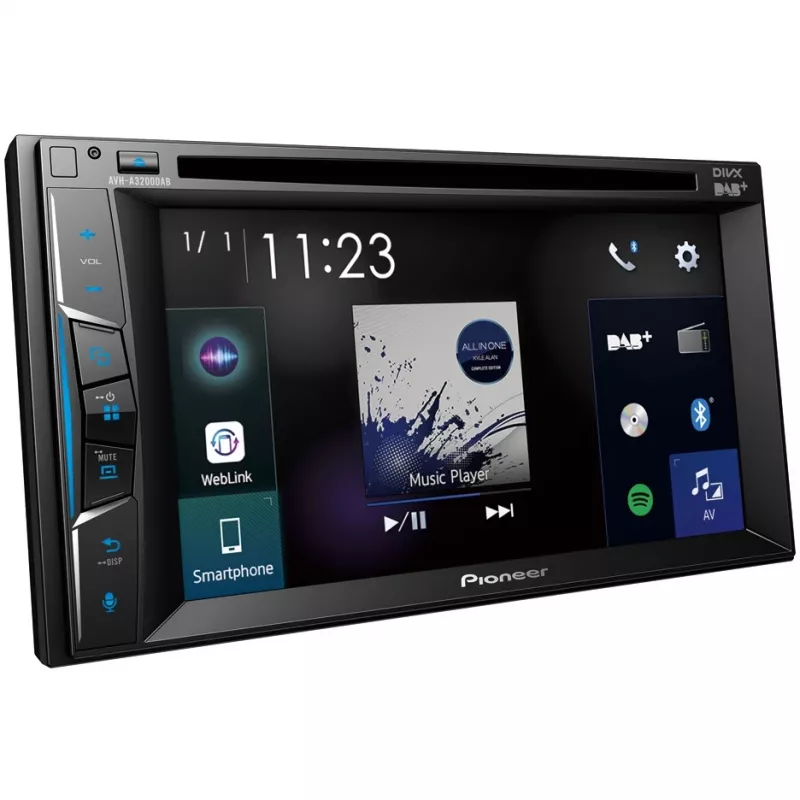 Receptor multimedia para coche Pioneer AVH-A3200DAB Negro