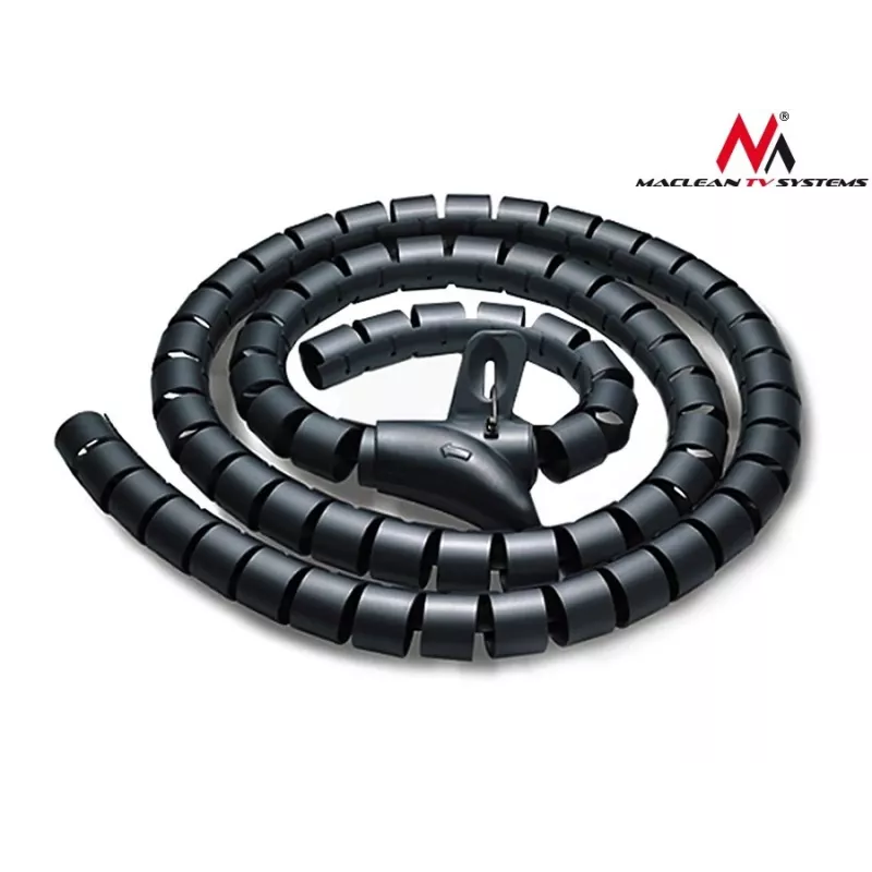 Maclean MCTV-676 B cubrecables organizador, negro