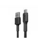 Cable USB 2.0 Green Cell KABGC23, USB A a Micro-USB B, 0,3 m, negro