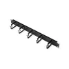 ROLINE 26.21.0263 Panel pasacables de 19 pulgadas 1U, 40 x 60 mm, negro RAL 9005