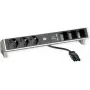 Desk2 3Schuko 3ABD cargador USB acero inoxidable (902.449)